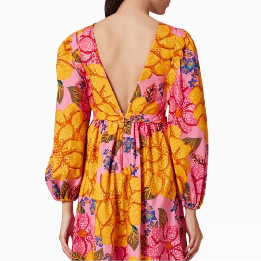 FARM Rio Pink and Yellow Floral Dress - Picture 7 of 8